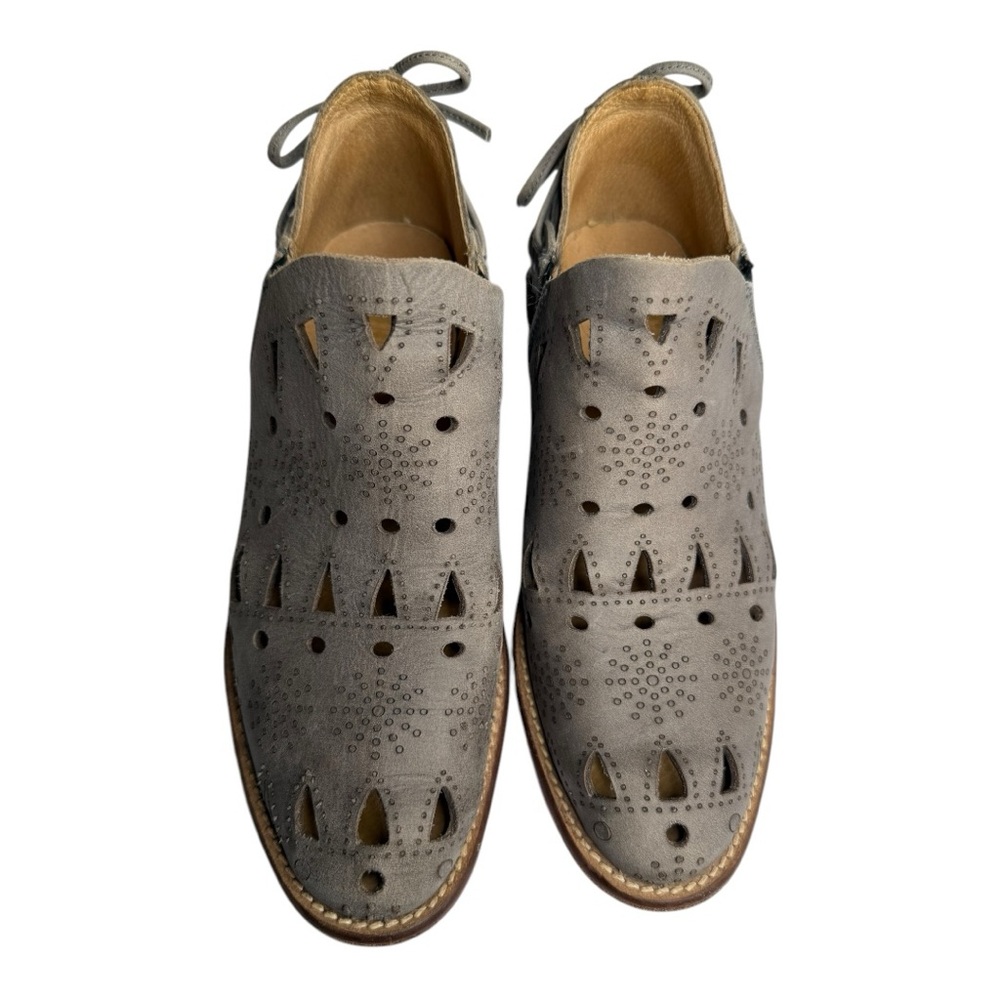 ANTHROPOLOGIE COOLWAY Floral Cutout, Side Cut and Lace Accent Booties Size 6